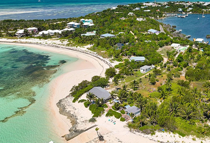 aerial view of the coast