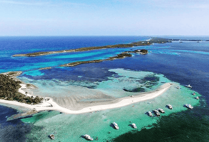 Aerial View of Lubbers Quarters, Bahamas