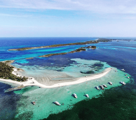 Aerial View of Lubbers Quarters, Bahamas