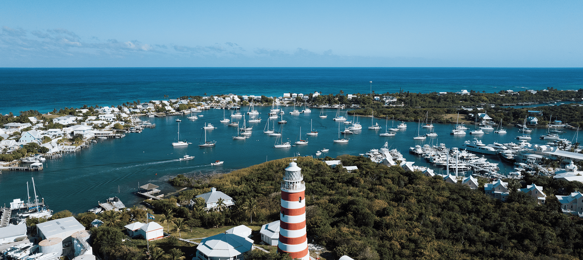 Aerial view over the coast